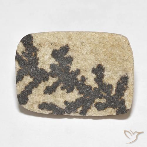 18.24ct Natural Multicolorido Dendrito Psilomelano, Almofada, Opaco