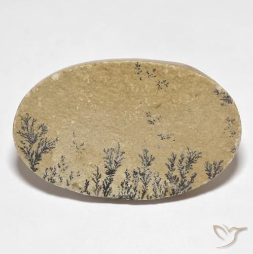 52.94ct Natural Multicolorido Dendrito Psilomelano, oval, Opaco