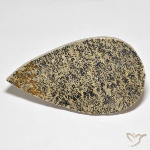 83.34ct Natural Multicolorido Dendrito Psilomelano, Formato de pêra, Opaco