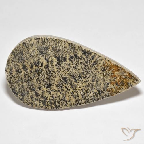 Dendrito Psilomelano Multicolorido Natural 83.34ct, Formato de pêra, Opaco