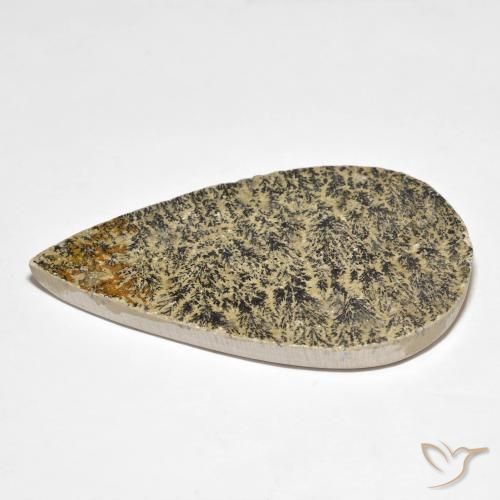 Dendrito Psilomelano Multicolorido Natural 83.34ct, Formato de pêra, Opaco