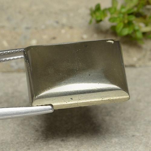 Pirita Ouro Natural 38.25ct, baguete, Opaco