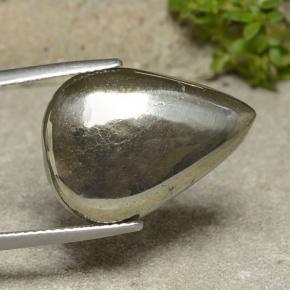 Pirita Ouro Natural 17.61ct, Formato de pêra, Opaco