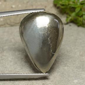 Pirita Ouro Natural 17.61ct, Formato de pêra, Opaco