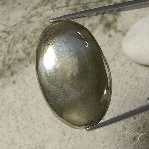 36.23ct Natural Ouro Pirita, oval, Opaco