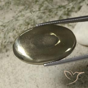 Pirita Ouro Natural 36.23ct, oval, Opaco