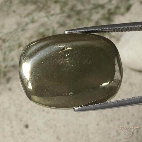 Pirita Ouro Natural 33.29ct, Almofada, Opaco