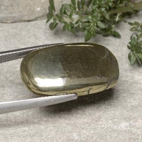 Pirita Dourado Natural 22.29ct, Corte Oval, Opaco