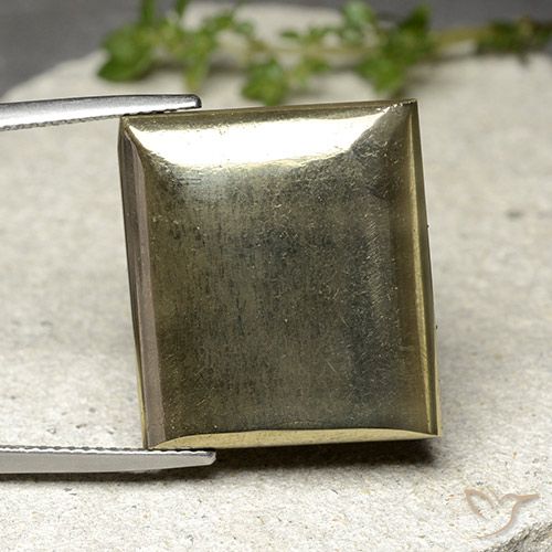 33.54ct Natural Ouro Pirita, baguete, Opaco
