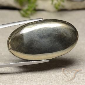 Pirita Ouro Natural 51.94ct, oval, Opaco