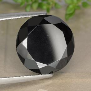 Pirita cinza natural 16,64ct, corte redondo, opaco