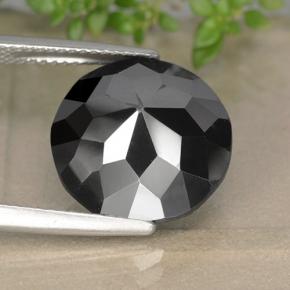 Pirita cinza natural 16,64ct, corte redondo, opaco
