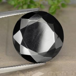 Pirita cinza natural 21,15ct, corte redondo, opaco