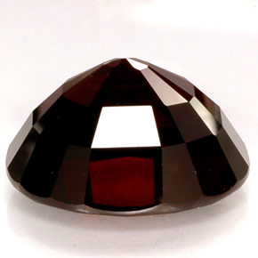Granada piropo vermelho natural 46,71ct, corte oval, IF
