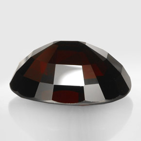 Granada piropo vermelho natural 42,20ct, corte oval, IF