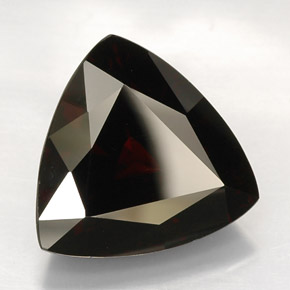 Granada piropo vermelho natural 26,11ct, trillion, VVS