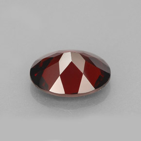 Granada piropo vermelho natural 2,94ct, corte oval, VVS-VS