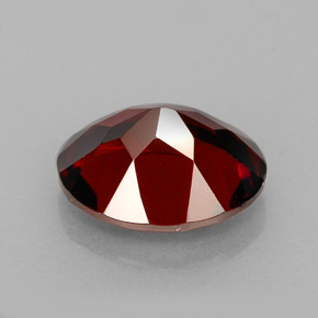 Granada piropo vermelho natural 3,07ct, corte oval, VVS-VS