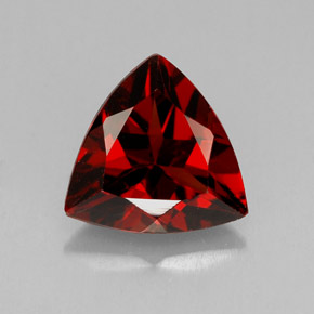 Granada piropo vermelho natural 1,83ct, trillion, VS