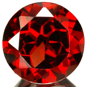 Granada piropo vermelho natural 2,05ct, corte redondo, VS