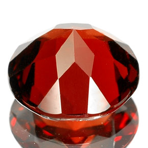 Granada piropo vermelho natural 2,05ct, corte redondo, VS