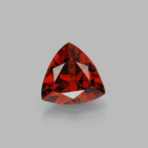 Granada piropo vermelho natural 1,94ct, trillion, VS
