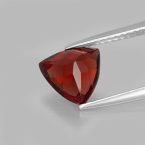 Granada piropo vermelho natural 1,94ct, trillion, VS