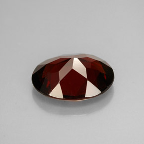 Granada piropo vermelho natural 2,59ct, corte oval, VS