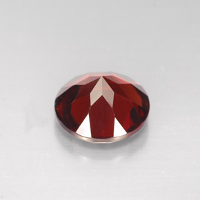 Granada piropo vermelho natural 3,29ct, corte redondo, VS