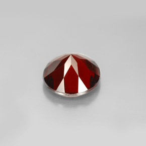 Granada piropo vermelho natural 3,17ct, corte redondo, VS
