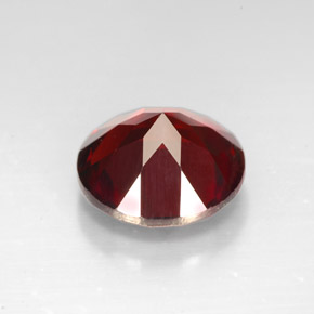 Granada piropo vermelho natural 3,40ct, corte redondo, VVS-VS
