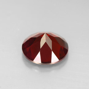 Granada piropo vermelho natural 2,96ct, corte redondo, VVS-VS