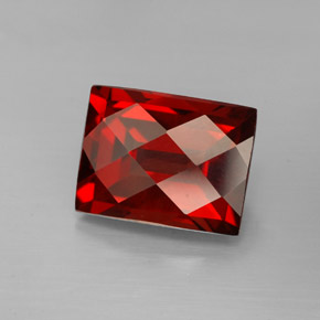 Granada piropo vermelho natural 3,31ct, baguete, VVS-VS