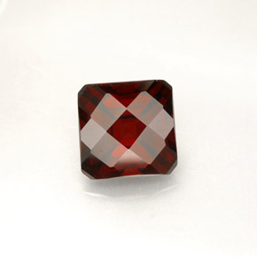 Granada piropo vermelho natural 2,25ct, corte esmeralda, VVS-VS