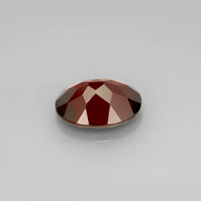 Granada piropo vermelho natural 2,98ct, corte oval, VS