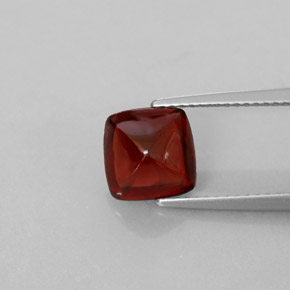 Granada piropo vermelho natural 2,70ct, transparente, transparente/translúcido
