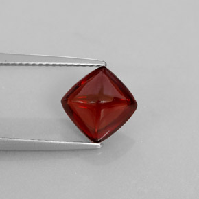 Granada piropo vermelho natural 2,70ct, transparente, transparente/translúcido