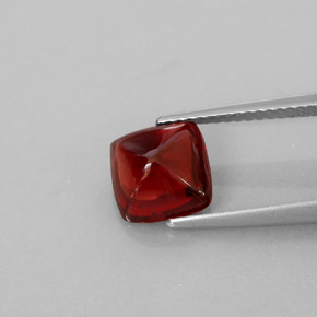 Granada piropo vermelho natural 2,70ct, transparente, transparente/translúcido
