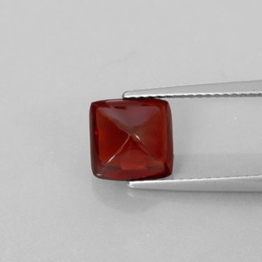 Granada piropo vermelho natural 2,94ct, transparente, transparente/translúcido