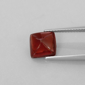 Granada piropo vermelho natural 2,94ct, transparente, transparente/translúcido