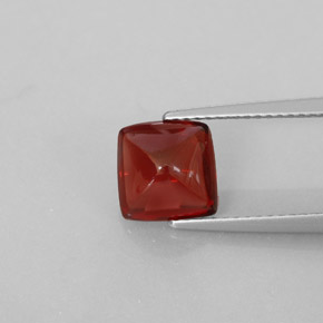 Granada piropo vermelho natural 2,58ct, transparente, transparente/translúcido