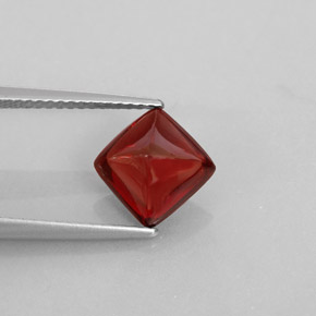 Granada piropo vermelho natural 2,58ct, transparente, transparente/translúcido