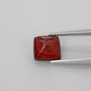 Granada piropo vermelho natural 2,58ct, transparente, transparente/translúcido