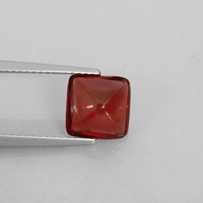 Granada piropo vermelho natural 2,28ct, transparente, transparente/translúcido