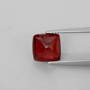 Granada piropo vermelho natural 2,98ct, transparente, transparente/translúcido