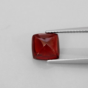 Granada piropo vermelho natural 2,98ct, transparente, transparente/translúcido