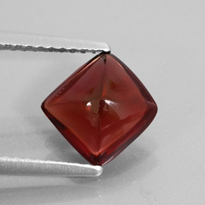 Granada piropo vermelho natural 1,95ct, transparente, transparente/translúcido
