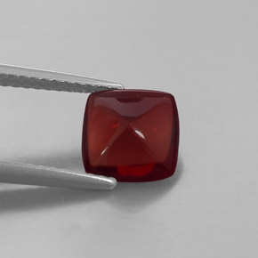 Granada piropo vermelho natural 1,92ct, transparente, transparente/translúcido