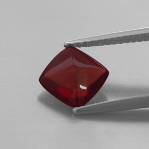 Granada piropo vermelho natural 1,92ct, transparente, transparente/translúcido