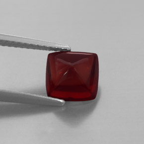 Granada piropo vermelho natural 2,40ct, transparente, transparente/translúcido